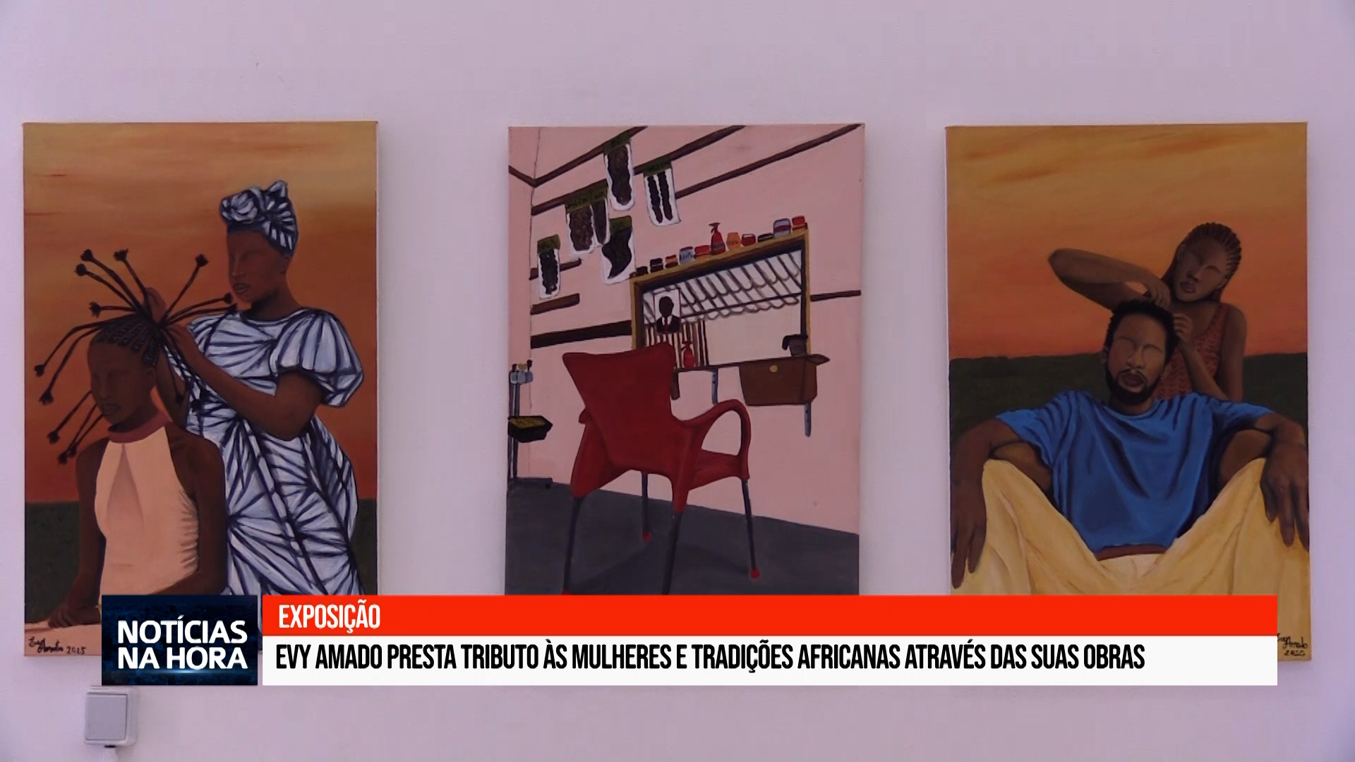 Evy Amado presta tributo às mulheres e tradições africanas através das suas obras