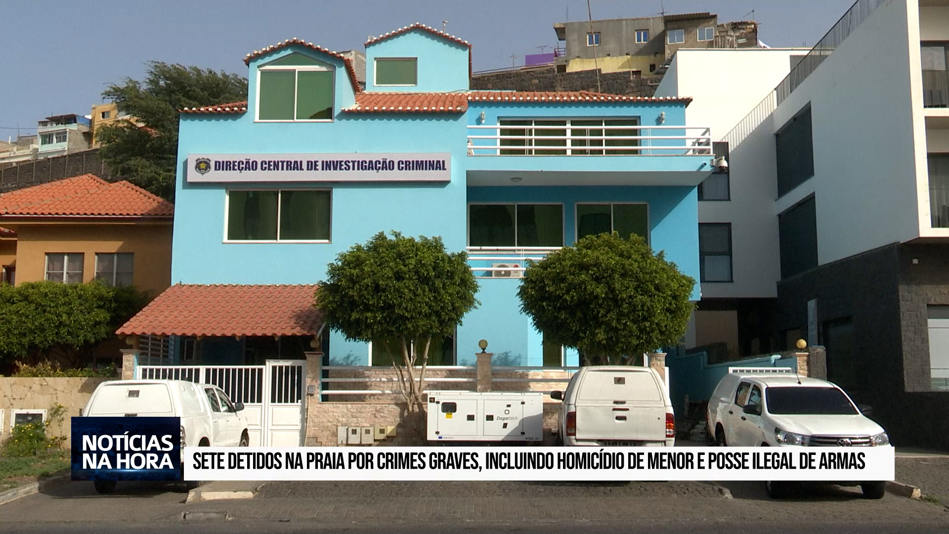 Sete detidos na Praia por crimes graves, incluindo homicídio de menor e posse ilegal de armas