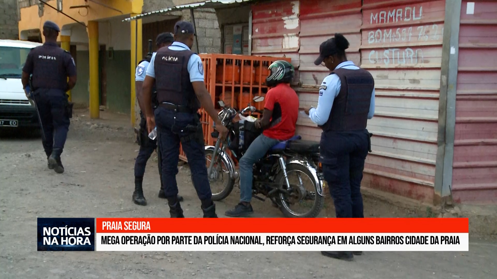 Mega operação por parte da Polícia Nacional, reforça segurança em alguns bairros cidade da Praia