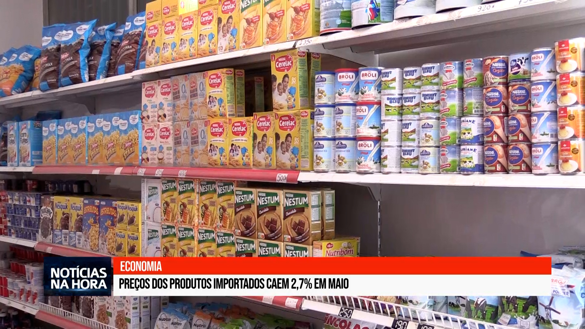 Preços dos produtos importados caem 2,7% em maio