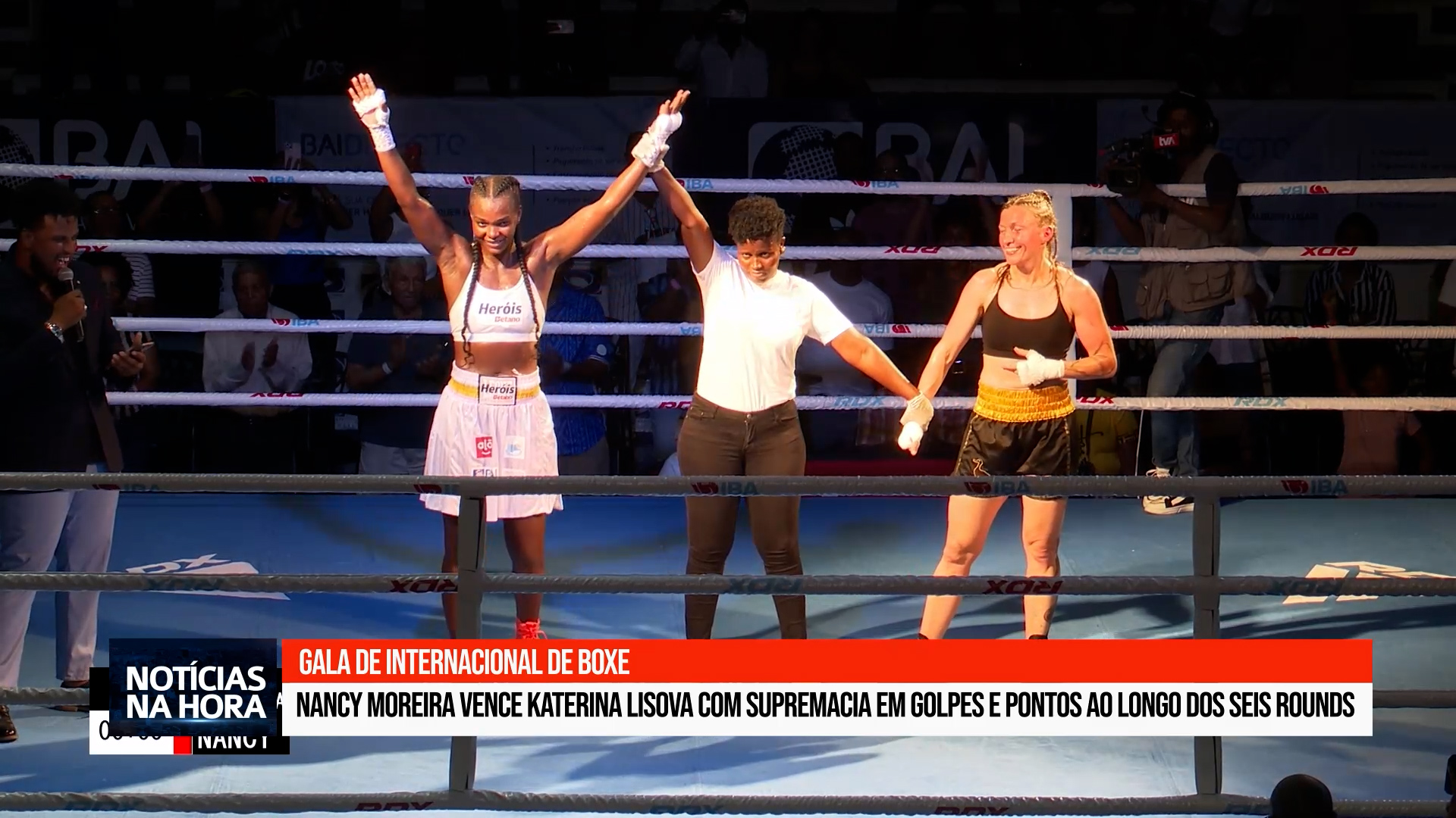 Nancy Moreira vence Katerina Lisova com supremacia em golpes e pontos ao longo dos seis rounds