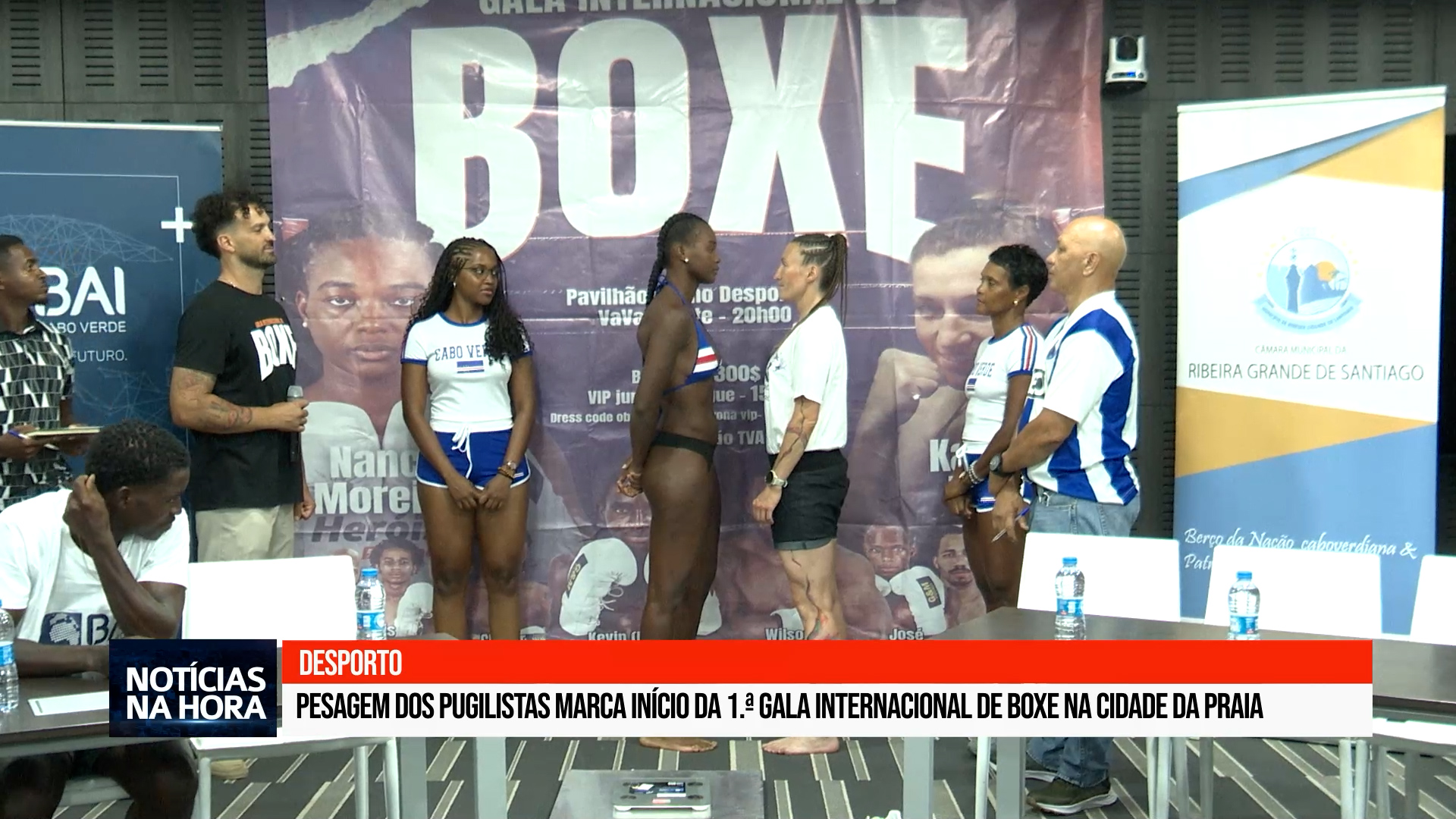 Pesagem dos pugilistas marca início da 1.ª Gala Internacional de Boxe na Cidade da Praia