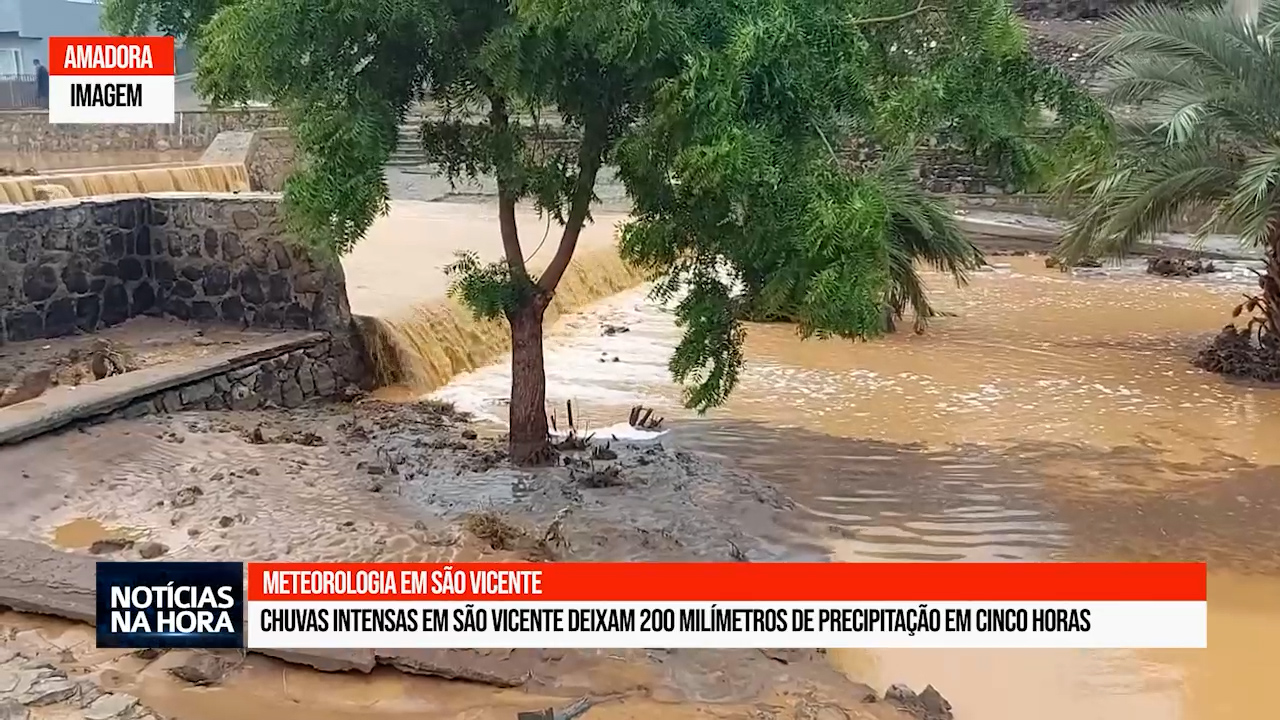 Chuvas intensas em São Vicente deixam 200 milímetros de precipitação em cinco horas