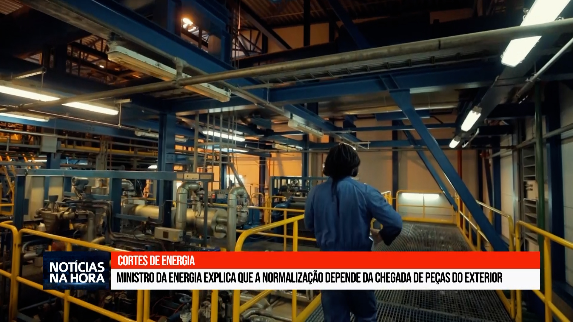 Ministro da Energia explica que a normalização depende da chegada de peças do exterior