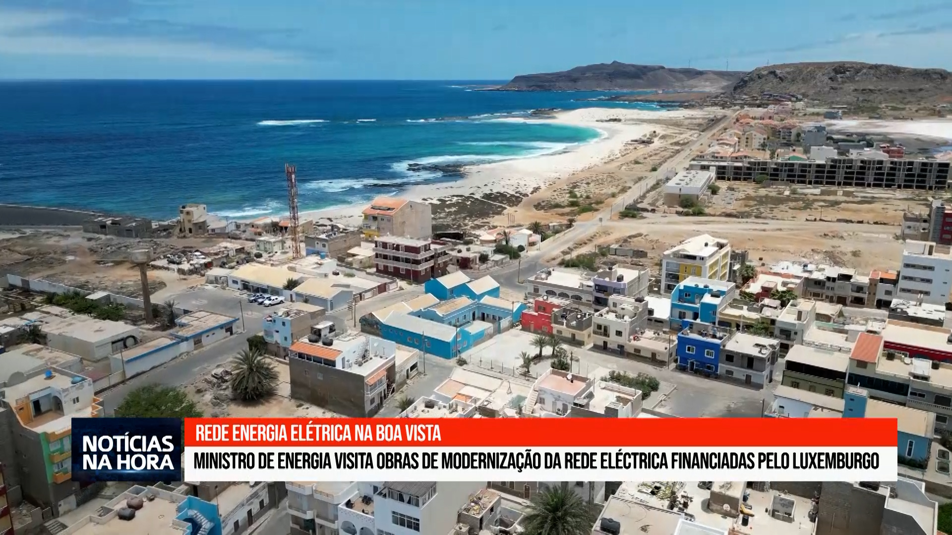 Ministro Alexandre Monteiro visita obras de modernização da rede eléctrica financiadas pelo Luxemburgo