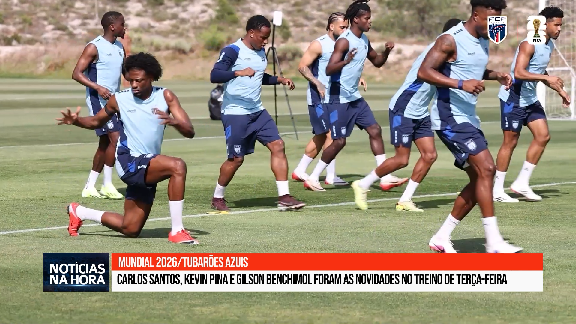 Mundial 2026   Seleção de Cabo Verde cumpre mais um dia de preparação em Portugal.