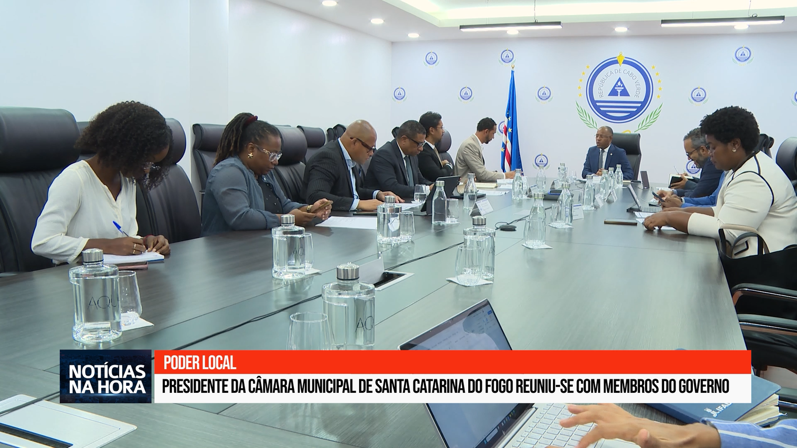 Presidente da Câmara Municipal de Santa Catarina do Fogo reuniu se com membros do Governo.