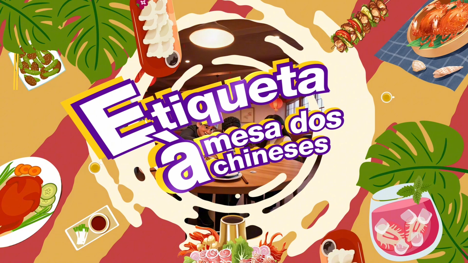 Etiqueta à mesa dos chineses.
